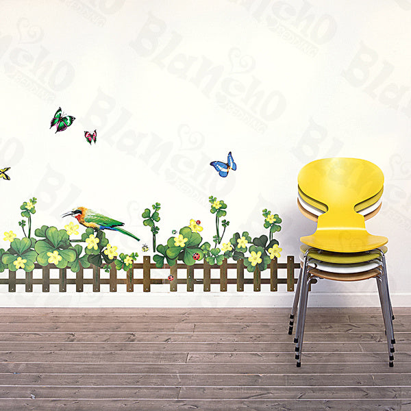Green Fence - Large Wall Decals Stickers Appliques Home Decor